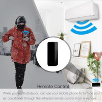 Tuya Zigbee Pengendali Jarak Jauh Universal Bertenaga Baterai Inframerah IR untuk TV dan AC, Bekerja dengan Alexa Google Home