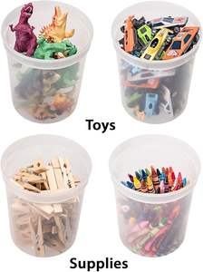 Bol à soupe rond jetable en plastique PP, 8oz, 12oz, 16oz, 32oz, compatible micro-ondes, économique, avec couvercle, résistant au lave-vaisselle - Product Image 5