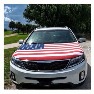 Drapeau de capot de voiture imprimé avec logo personnalisé de haute qualité, en tissu élastique Spandex, style fanion, taille idéale, effet excellent, en promotion - Product Image 4