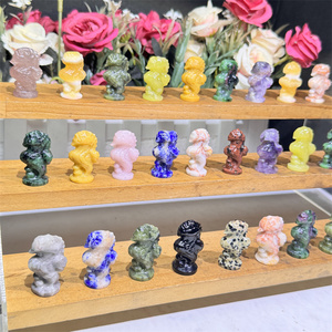 All'ingrosso cristalli artigianali intagli animali misti pietra curativa Mini 3Cm cavalluccio marino per la vendita - Product Image 1