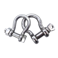 Manille à vis robuste en acier inoxydable 316 pour applications marines, yachts, et connexion de câbles métalliques