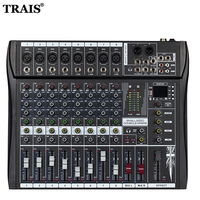 Console de mixage USB EX-8 à bas prix avec effets pour mariage Show Entertainment Performance Music Party Audio Mixer