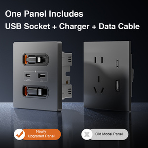 USB Type-C格納式急速充電壁コンセント 3.5m ABS素材 20W <span class=keywords><strong>20A</strong></span> WIFI対応 ホームコンピュータ/携帯電話充電ステーション - Product Image 4