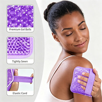 Compresa de Gel Frío Personalizada con Felpa Suave, Reutilizable, Flexible, con Perlas de Gel Suaves, para la Hinchazón de Rodilla, Hombro, Espalda, Cuello y Codo