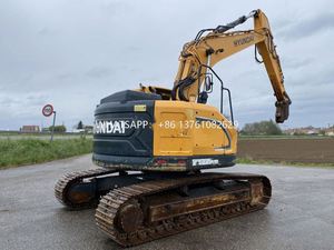 Excavatrice d'occasion 24 tonnes, Hyundai 235 de Corée, avec certification CE, d'origine, de seconde main, excavatrice hydraulique Hyundai 235 - Product Image 5