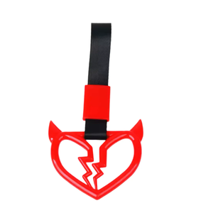 JDMotorsport88 JDM Car Devil <span class=keywords><strong>Demon</strong></span> Broken Heart Tsurikawa Warming Ring Subway Bus Handle Strap Charm Drift With Black Strap - Product Image 4