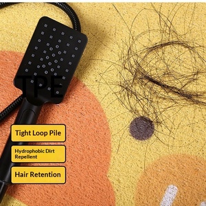 Tapis de salle de bain moderne en PVC à motif de dessin animé, antidérapant, imperméable, découpable, pour une couverture complète du sol de la douche à la maison - Product Image 4