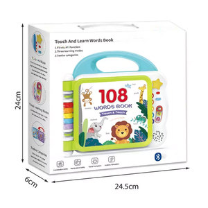 หนังสือเสียงพูดได้ 108 คำ พร้อ<span class=keywords><strong>ม</strong></span>ปุ่มเสียงสำหรับเด็กก่อนวัยเรียนเพื่อการเรียนรู้<span class=keywords><strong>ภาษา</strong></span> - Product Image 4