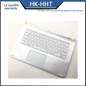 Bàn phím máy tính xách tay HK-HHT mới cho bàn phím Sony svf142 BR màu trắng với vỏ trên - Product Image 6