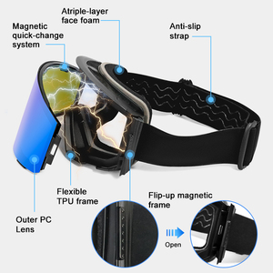 RTS trượt tuyết kính nhanh chóng-thay đổi phân cực Snowboard kính linh hoạt từ OTG tuyết thể thao Kính mát OEM trượt tuyết an toàn Kính - Product Image 2