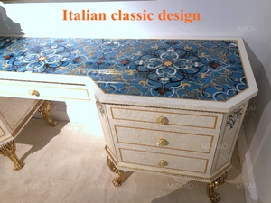 Nuovo design in legno massello royal antique classica camera da letto mobili - Product Image 4