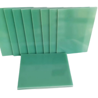 Lámina Verde Laminada de Tela de Vidrio Epoxi FR4 G10, Personalizable, Clasificación Térmica B 130C, 1kV-35kV, Resistencia a la Tracción 343 MPa