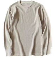 T-shirts d'hiver personnalisés pour hommes, col rond, manches longues, coupe classique, décontracté chic, couleur unie, écologique, respirant, séchage rapide, anti-plis