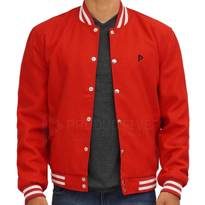 Chaqueta ajustada personalizada con diseño de letras para hombre, lona de calidad superior, Material de invierno duradero, cuello levantado de última moda - Product Image 1