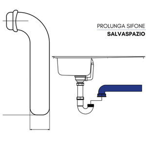 Tube incurvé avec bord Ø 26 pour outil de tournage - Product Image 5