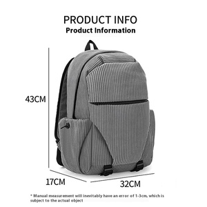 2025, mochilas escolares de verano de lujo con estilo para mujer, mochila de viaje deportiva con cremallera impermeable ligera, logotipo personalizado 20-35L - Product Image 3