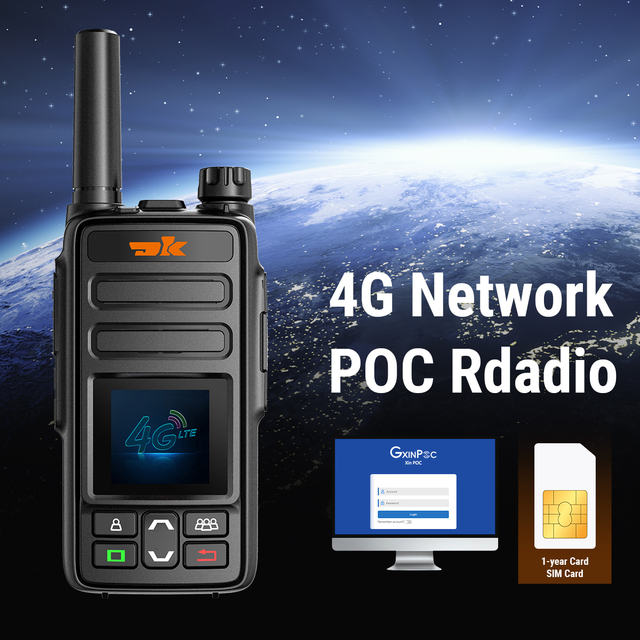 DK-K2 Custom LOGO Network LTE 4G 5000km Global Two Way Radio POC Radio Wireless Intercom SIM Card POC Talkies Walkies