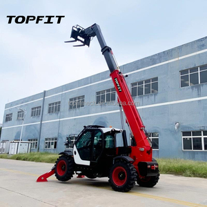 Manipulador Telescópico TOPFIT para Construcción de Puentes y Carreteras, Montacargas Telescópico Diésel con Cucharón de 1.5m de Alta Eficiencia - Product Image 4