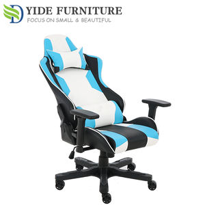 <span class=keywords><strong>Chaise</strong></span> de bureau ergonomique blanche et bleue, vente en gros directe d'usine, <span class=keywords><strong>chaise</strong></span> de jeu <span class=keywords><strong>noble</strong></span> - Product Image 5