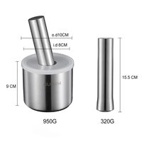 Mortier et pilon en acier inoxydable pour ail, poivre et épices, presse-fruits et herbes, outil de cuisine