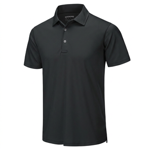Polo à manches courtes pour homme, couleur unie, coton piqué, respirant, coupe classique, marque privée, fournisseur en gros - Product Image 2