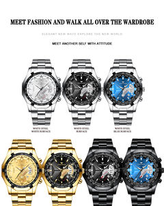 FNGEEN S001 nouveau <span class=keywords><strong>Concept</strong></span> montres à Quartz mode décontracté sport montre-bracelet étanche luxe hommes horloge Relogio Masculino - Product Image 6