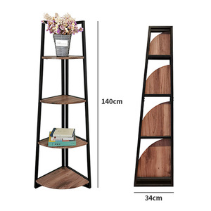 Folding corner <b>shelf</b>, floor <b>shelf</b>, storage rack, flower rack, <b>bedroom</b> corner <b>shelf</b>, no-drill tripod, customizable. - Product Image 4