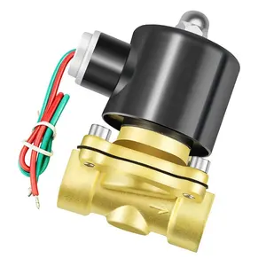 Brass electric solenoid valve for water,normally closed direct acting DN15 DN20 12V/24V/220V/110V 2/2 Way oil air solenoid valve