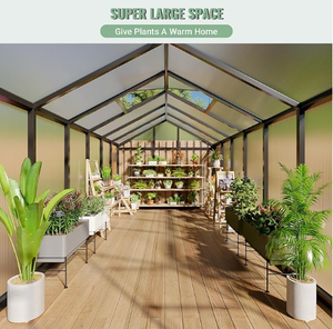 Serre de jardin en alliage <span class=keywords><strong>d</strong></span>'aluminium pour l'extérieur, idéale pour la culture hivernale, l'utilisation domestique et les plantations écologiques – Offre Spéciale - Product Image 5