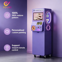 Machine distributrice d'imprimantes à ongles à installation facile, avec haute saturation et restauration de couleur à 100 %, idéale pour les nouveaux entrepreneurs