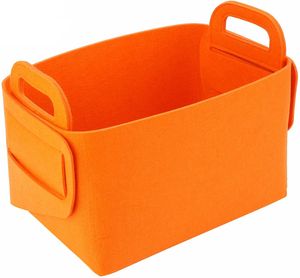 Cesta plegable de almacenamiento de fieltro ecológica, organizador rectangular multifunción, artículos para bebés, regalos para niños, juguetes, estilo colorido - Product Image 2