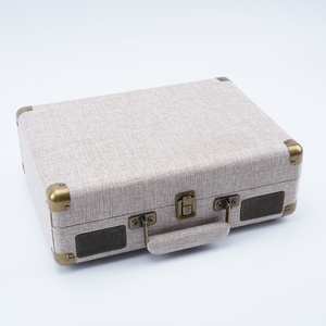 Décoration de la maison haut-parleur stéréo valise vinyle tourne-disque mécanisme en bois musique à la mode Phono cartouche <span class=keywords><strong>AT3600L</strong></span> - Product Image 2