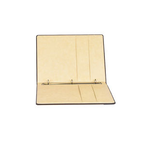 Logotipo personalizado de la cubierta de cuero de la PU del directorio de invitados para la habitación del hotel Carpeta de menú de restaurante de lujo <span class=keywords><strong>barato</strong></span> - Product Image 3