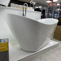 Baignoires autoportantes à trempage en acrylique pour petite salle de bain, baignoire autoportante en cristal de quartz noir, coin rond de luxe, prix