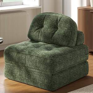 Sofá Cama Pequeño de Lujo Moderno para Sala de Estar, Mueble en Forma de L, Sillón Reclinable Individual de Pana, Compresión en Caja, Diseño Económico para el Hogar - Product Image 6