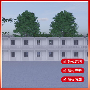 บ้านสำนักงานโครงสร้างเหล็กแบบตู้คอนเทนเนอร์ ขนาด 595x300x280 ซม. ดีไซน์อุตสาหกรรม ระบายอากาศได้ดี - Product Image 2