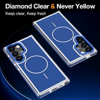 Étui de téléphone magnétique robuste pour Samsung Galaxy S23 Ultra, double couche, antichoc, protection robuste, coque de téléphone mobile