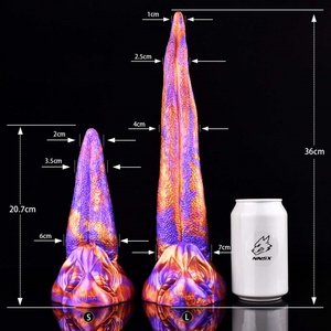 NNSX Dragon Tongue Tease Flirt Foreplay Clitoris Vagina Stimulate With Sucker Anal Sex Toys Silicone Long Dildos for Women - Product Image 4