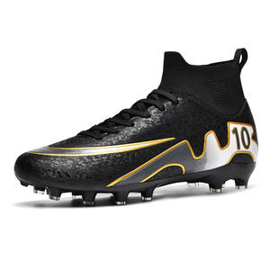 2025 <span class=keywords><strong>Ronaldo</strong></span> transfrontalier haut chaussures de Football pour hommes enfants respirant nouveau Design Mandarin canard étudiant longs ongles pour l'hiver - Product Image 6