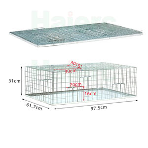 Piège à pigeons Haierc, cage à oiseaux pliable, cage à pigeons galvanisée - Product Image 1
