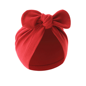 Bonnet Bébé Turban en Coton pour Filles, Chapeau de Bébé Style Indien, Bonnet à Oreilles de Lapin pour Filles - Product Image 3