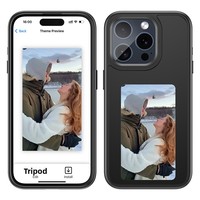 Coque de téléphone AI avec écran intelligent NFC E Ink, coques de téléphone DIY intelligentes à quatre couleurs pour iPhone 13/14/15/16 Pro Max, coque de protection