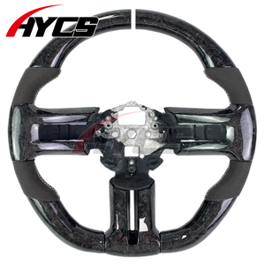 Accesorios de Interior de coche volante de fibra de carbono forjado para <span class=keywords><strong>Ford</strong></span> <span class=keywords><strong>Mustang</strong></span> <span class=keywords><strong>GT500</strong></span> 2008 2009 2010 2011 <span class=keywords><strong>2012</strong></span> 2013 2014 - Product Image 1