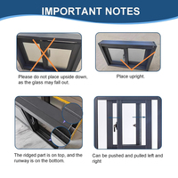 Ventanas Corredizas de Aleación de Aluminio Personalizadas por el Fabricante con Mosquitera para Uso en Hogares y Apartamentos