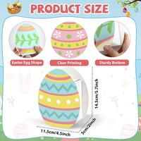 8045 pas cher personnalisé épais carton coloré forme d'oeuf traiter coffrets cadeaux pour la fête de Pâques bébé douche petits coffrets cadeaux de Pâques