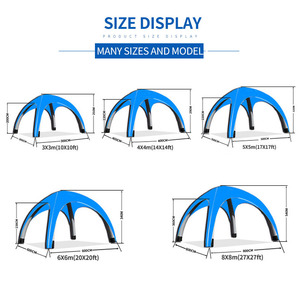 Tienda de araña inflable de 4 y 6 patas personalizada/tienda inflable de cúpula publicitaria/estación inflable para eventos a la venta - Product Image 2
