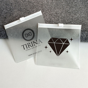 Wholesale White PVC Jewelry Pouch <b>Bags</b> logo Customized Jewelry Packaging Eva Pouch Zipper Frosted <b>Ziplock</b> <b>Bag</b> - Product Image 4