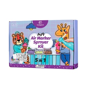 مجموعة أقلام رش هوائية غير سامة للأطفال، أقلام ملونة للرسم والتلوين، لعبة تعليمية لمرحلة ما قبل المدرسة - Product Image 1
