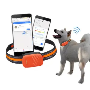 Coleira de choque GPS para cães e gatos, com bateria de grande capacidade, 2G e 4G, rastreamento de animais sem fio