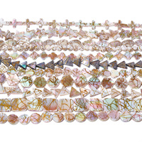 Vente en gros DIY Collier Bracelet Fabrication de bijoux Perles d'intervalle en vrac Formes multiples Fil doré Perles de coquillage Perles de corail osseux